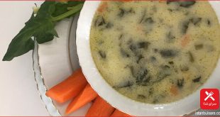 سوپ اسفناج و هویج