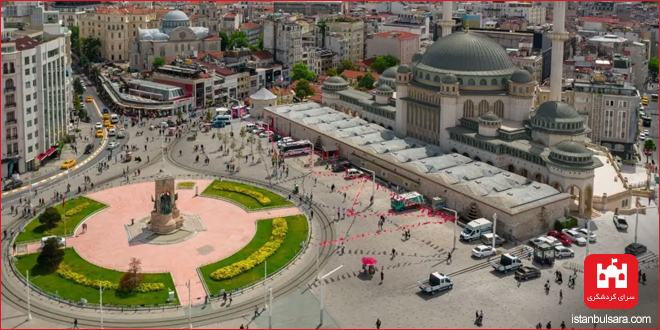 مکان های دیدنی میدان تکسیم استانبول