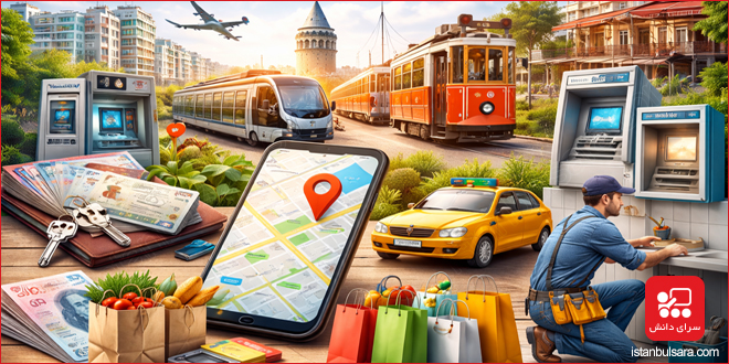 اصطلاحات خدمات شهری و کارهای روزمره در زبان ترکی استانبولی